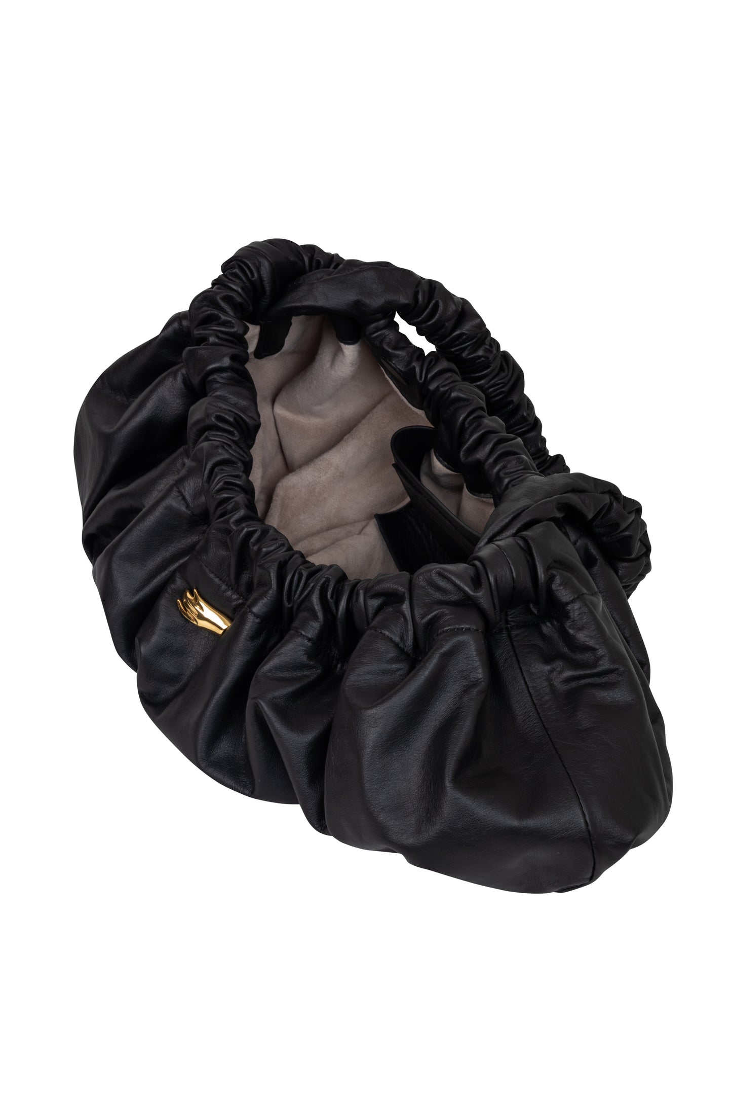 Pierre G Black Leather Bag