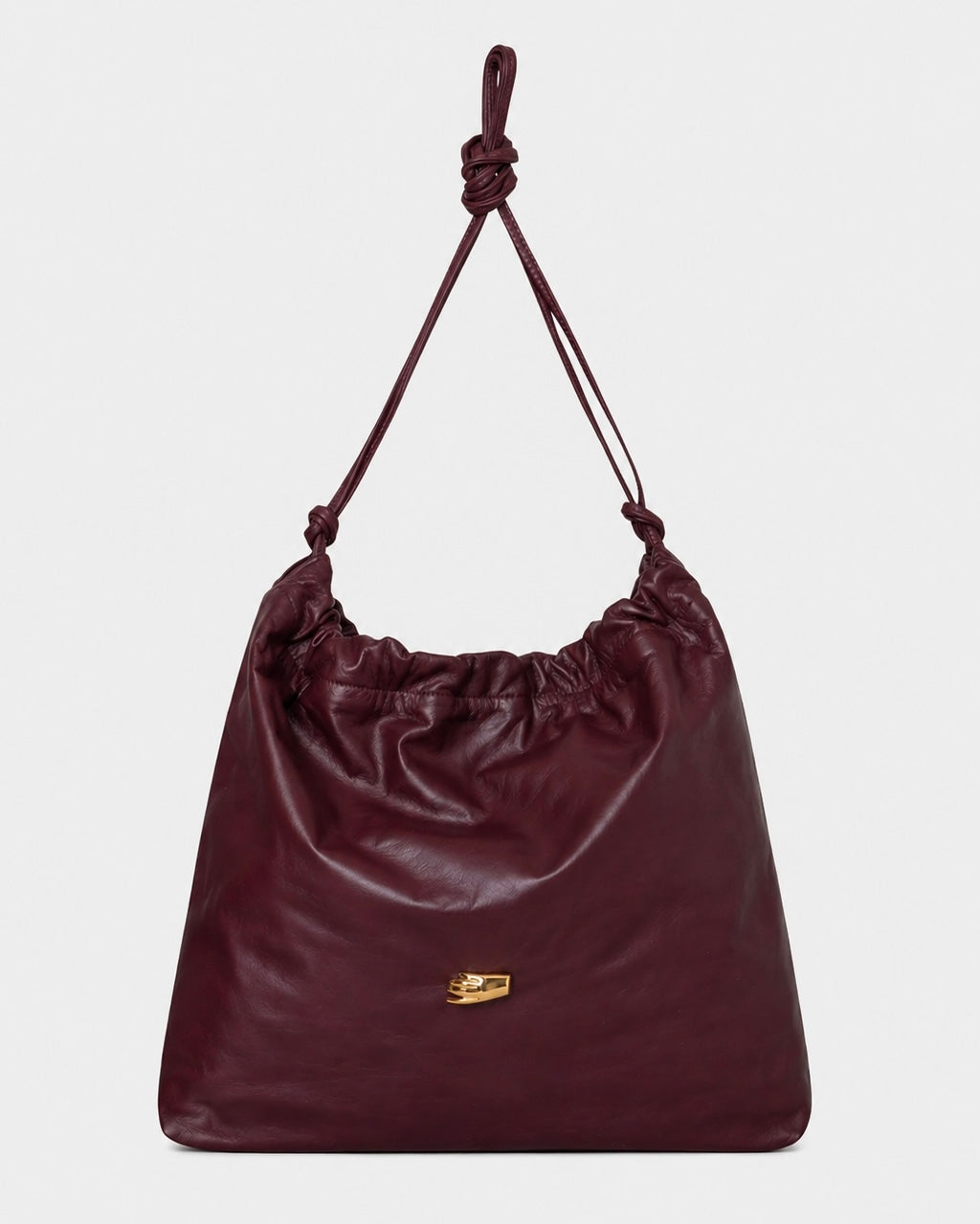 Le Sac G Chocolate Leather Bag