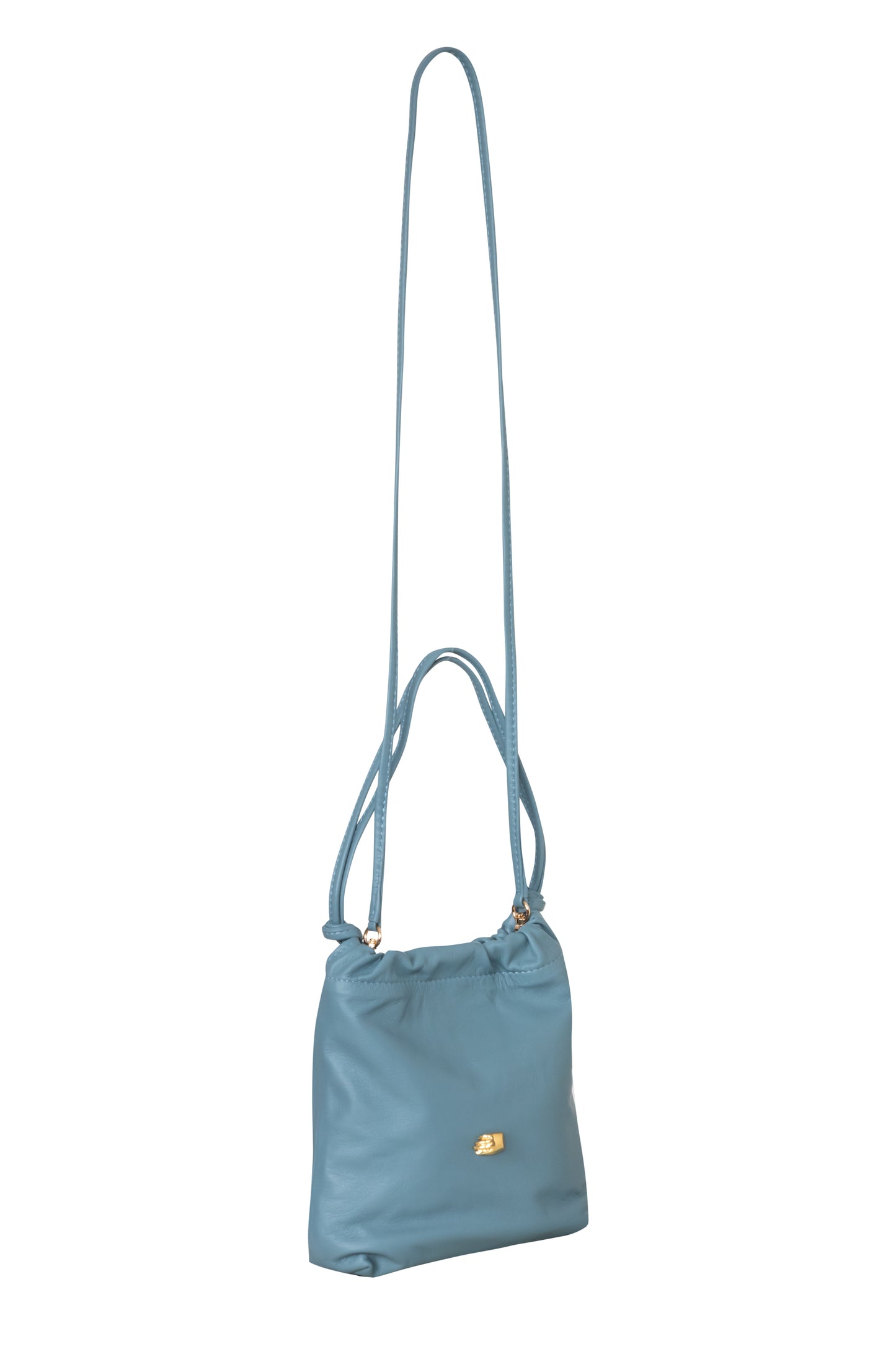 Le Sac Petite Blue Leather Bag