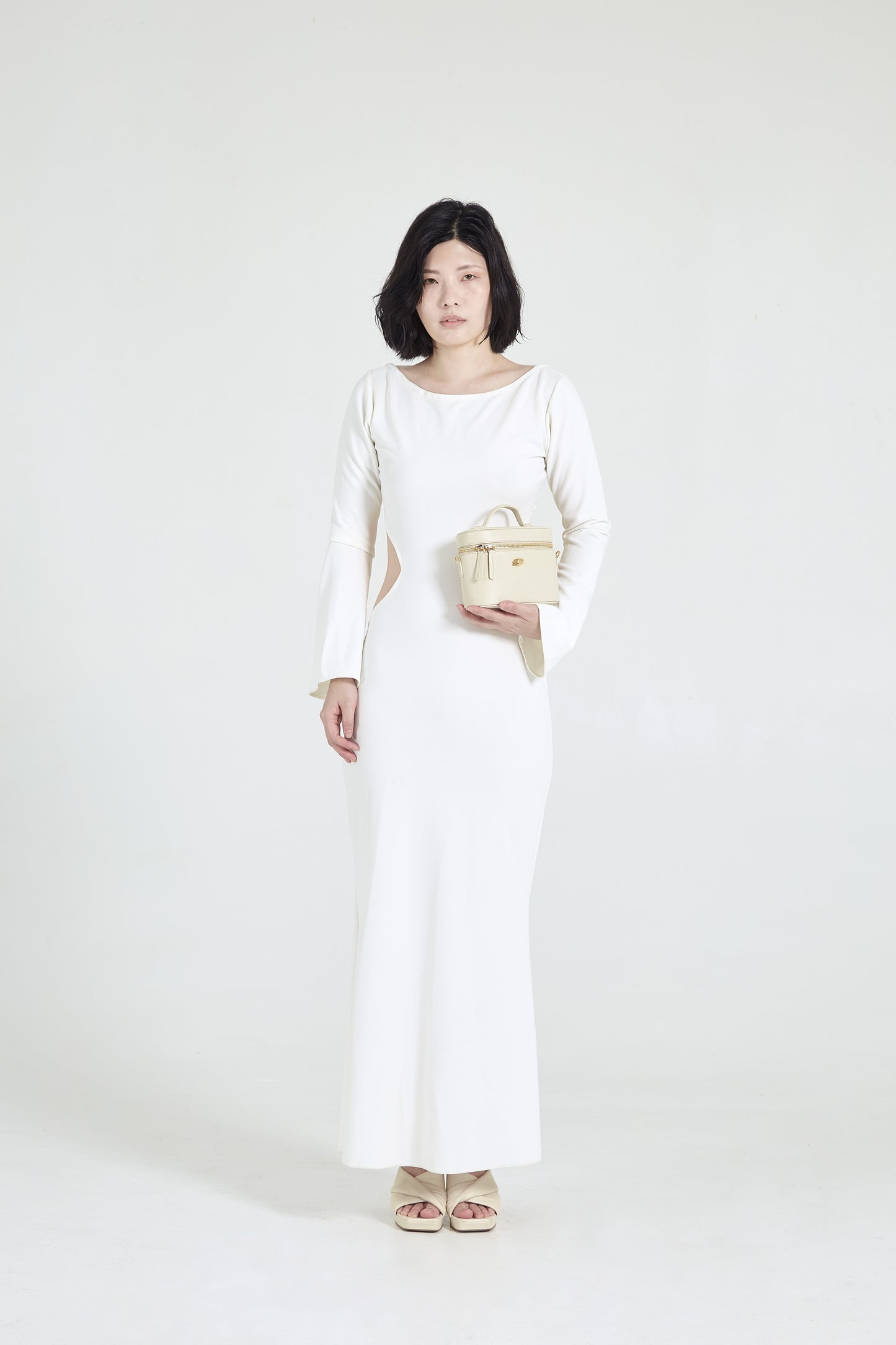 Petite Voyager Cream Leather Bag