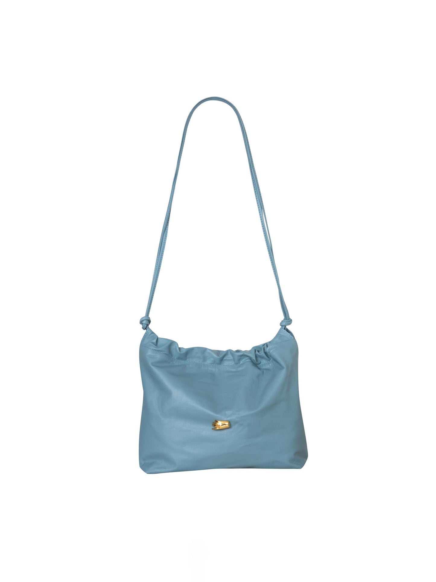Le Sac M Blue Leather Bag
