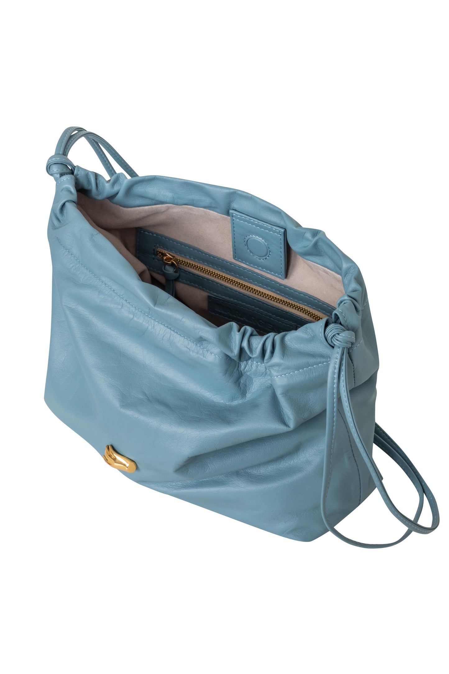 Le Sac M Blue Leather Bag