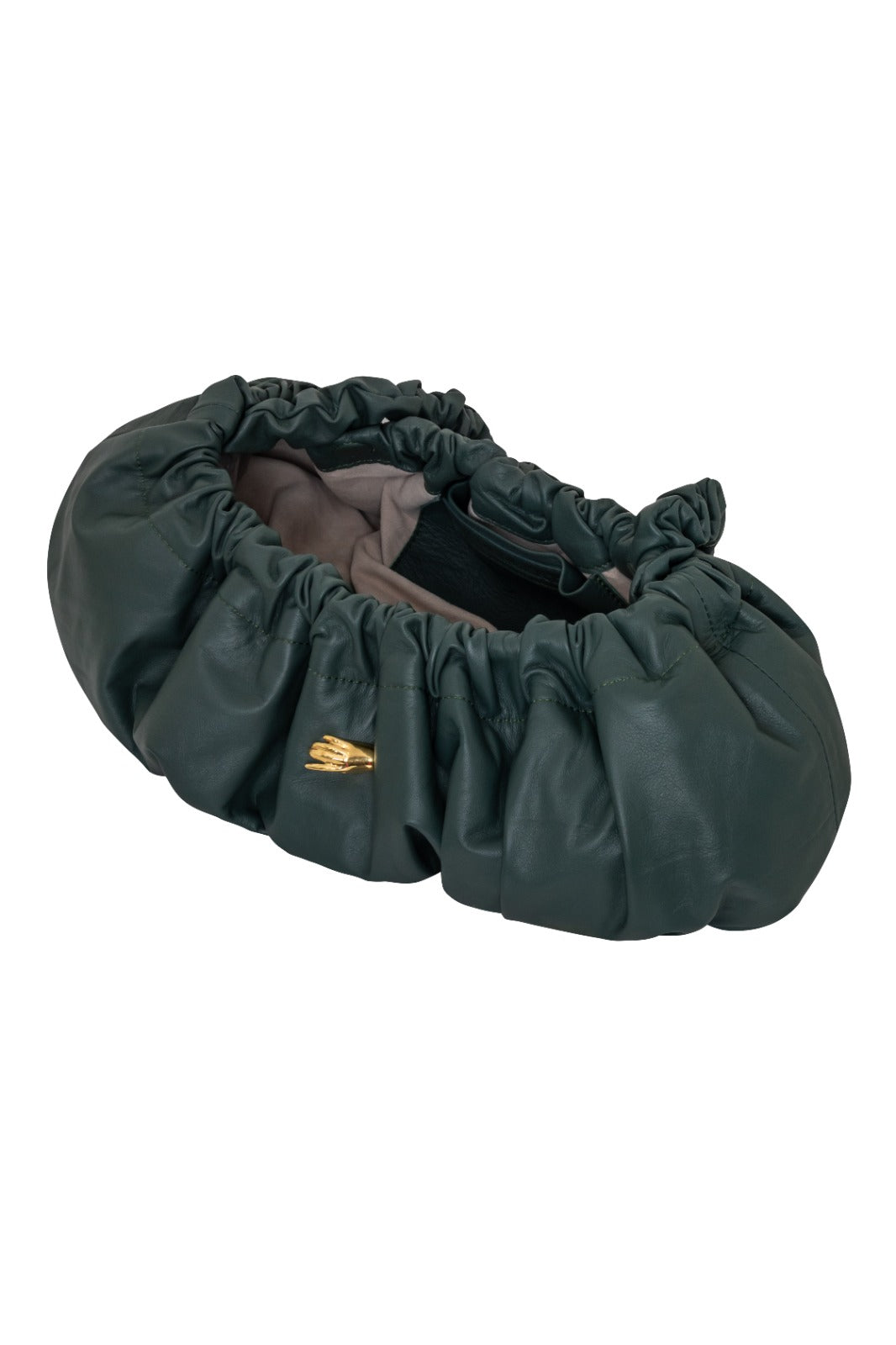 Pierre G Bottle Green Leather Bag