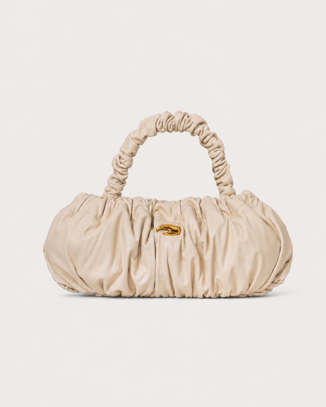 Pierre M Cream Leather Bag