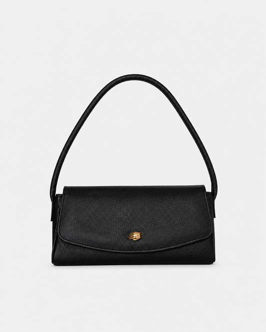 Cannoli S Black Leather Bag