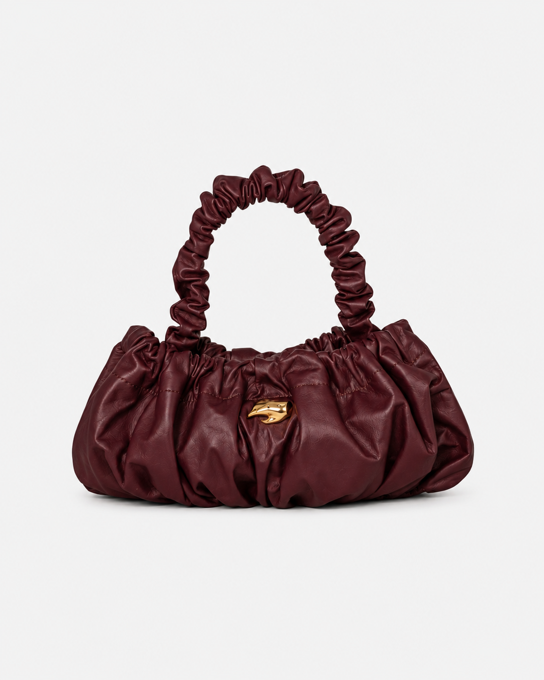 Pierre M Burgundy Leather Bag