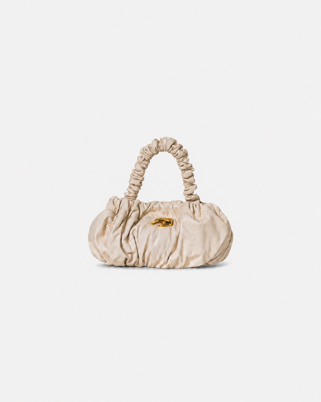 Petite Pierre Cream Leather Bag
