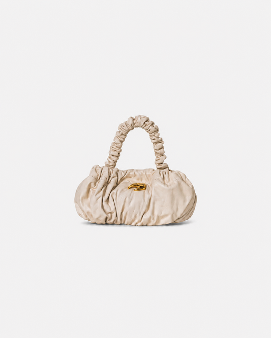 Petite Pierre Cream Leather Bag