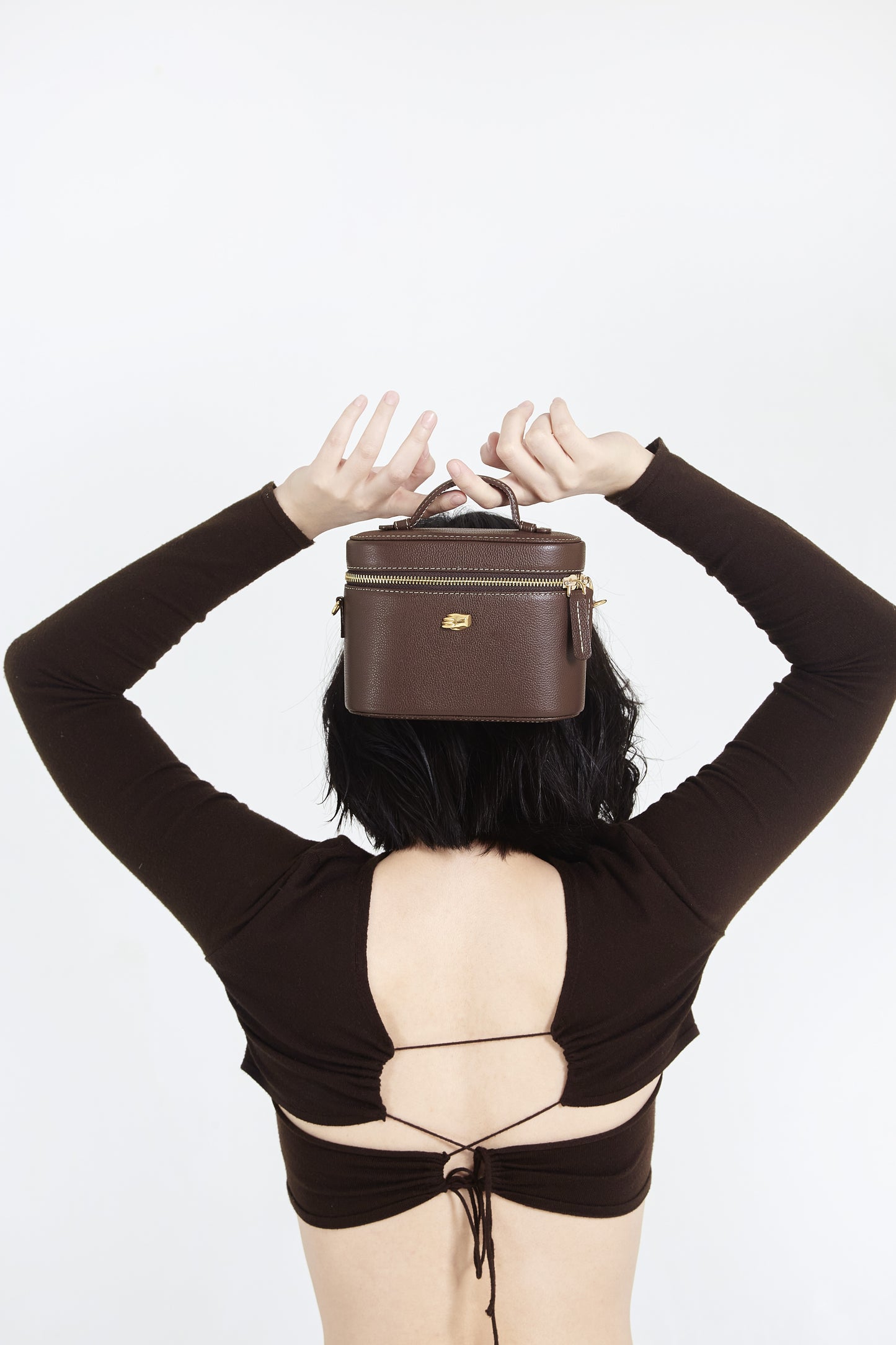 Petite Voyager Chocolate Leather Bag