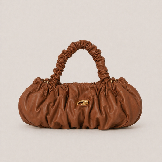 Pierre M Honey Leather Bag