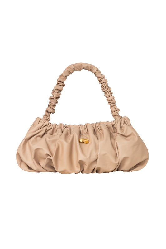 Pierre G Beige Leather Bag