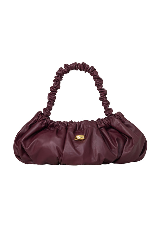 Pierre G Burgundy Leather Bag