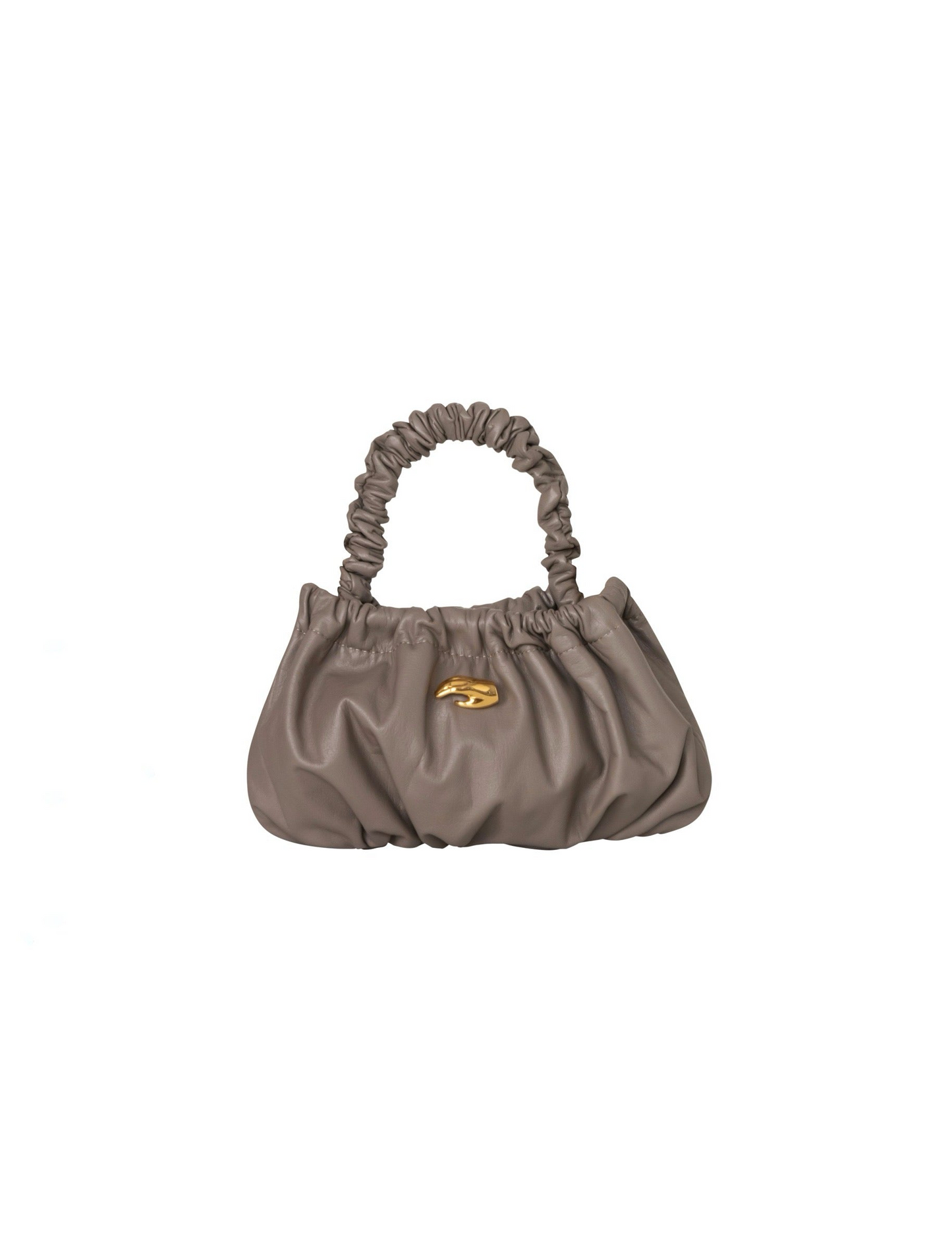 Petite Pierre Taupe Leather Bag