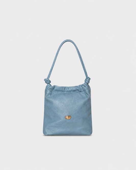 Le Sac Petite Blue Leather Bag