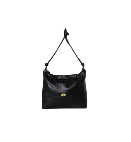 Le Sac M Black Leather Bag