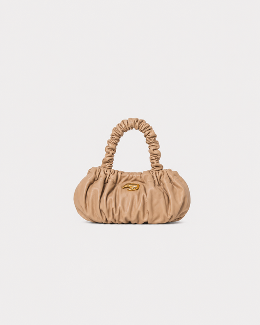 Petite Pierre Beige Leather Bag