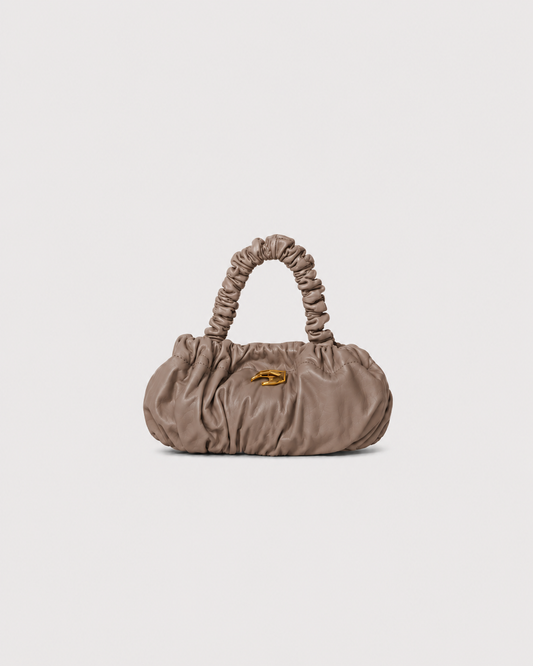 Petite Pierre Taupe Leather Bag