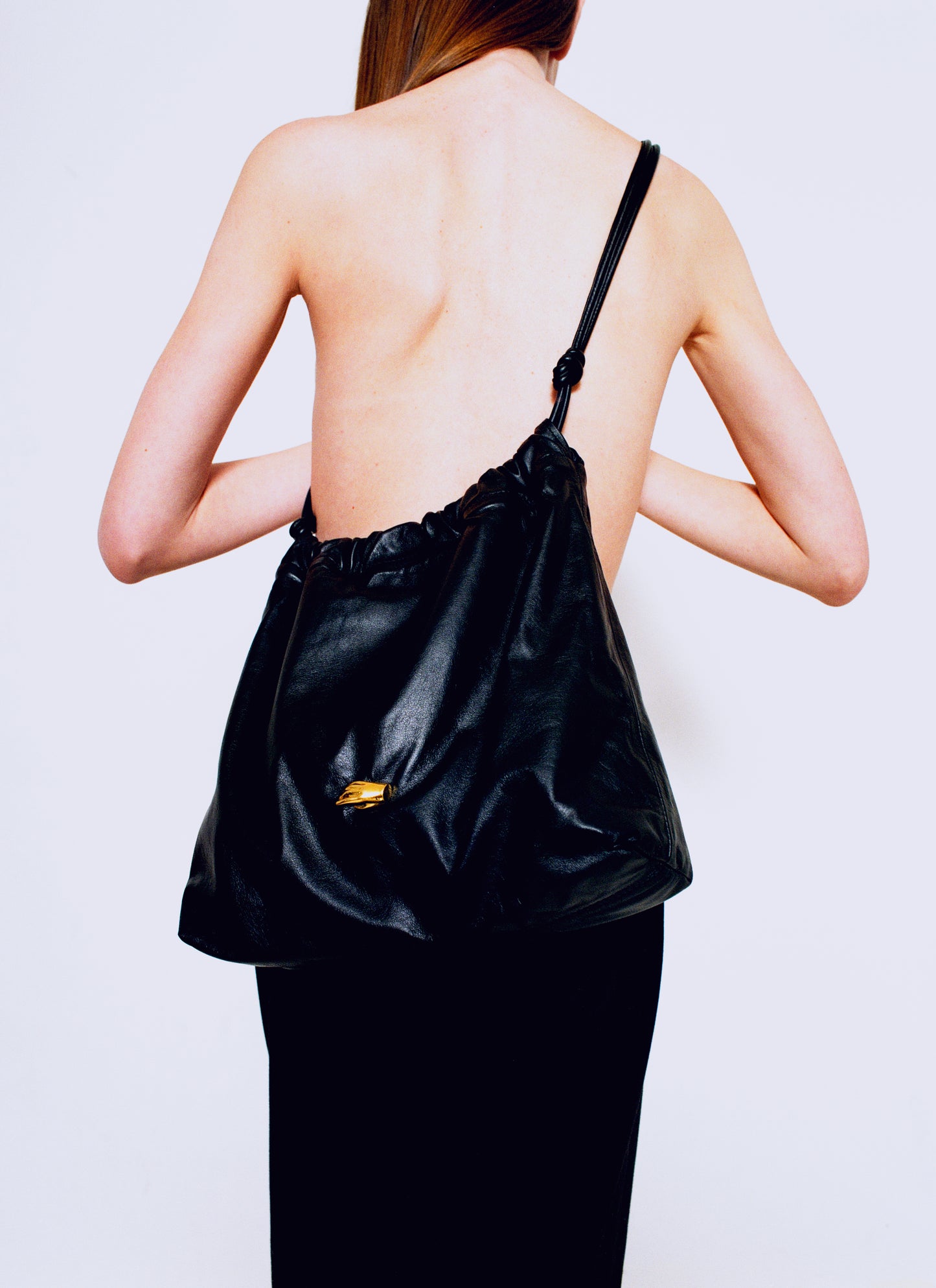 Le Sac G Burgundy Leather Bag