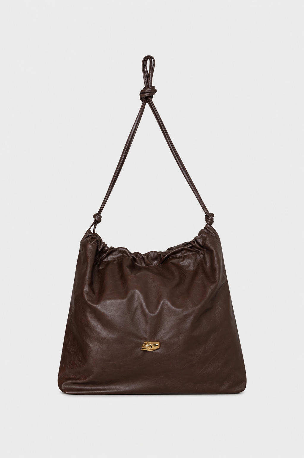 Le Sac G Taupe Leather Bag