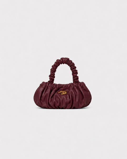 Petite Pierre Burgundy Leather Bag