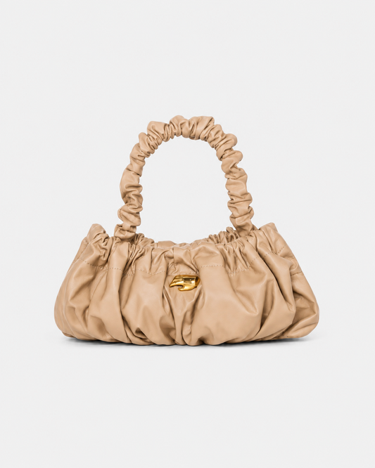 Pierre M Beige Leather Bag