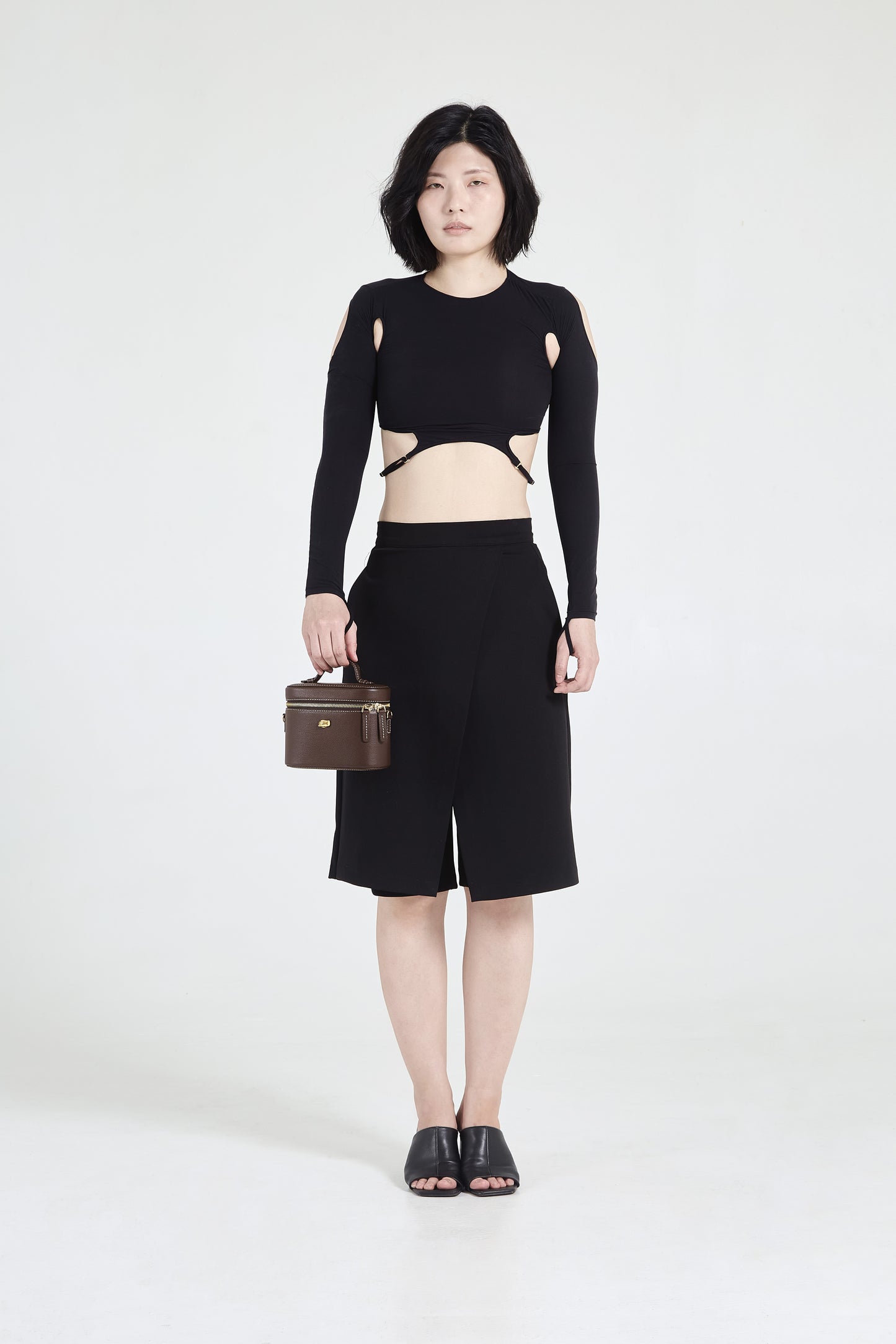Petite Voyager Chocolate Leather Bag