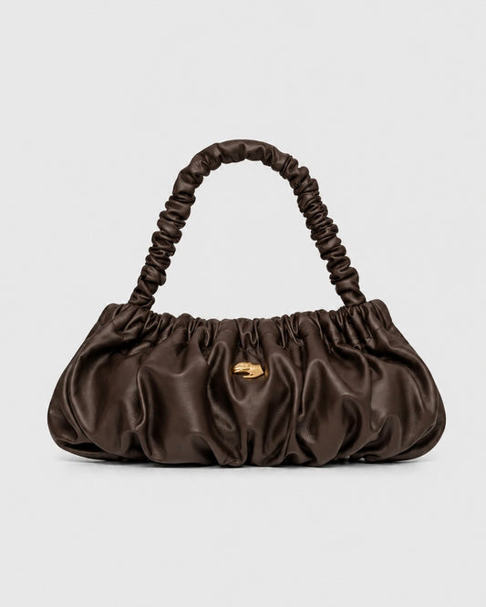 Pierre G Chocolate Leather Bag