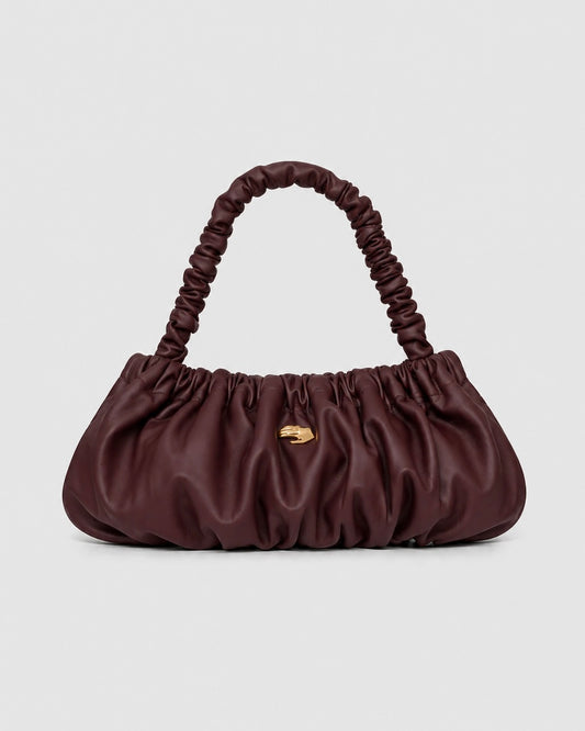 Pierre G Burgundy Leather Bag