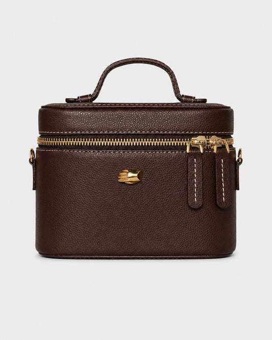Petite Voyager Chocolate Leather Bag