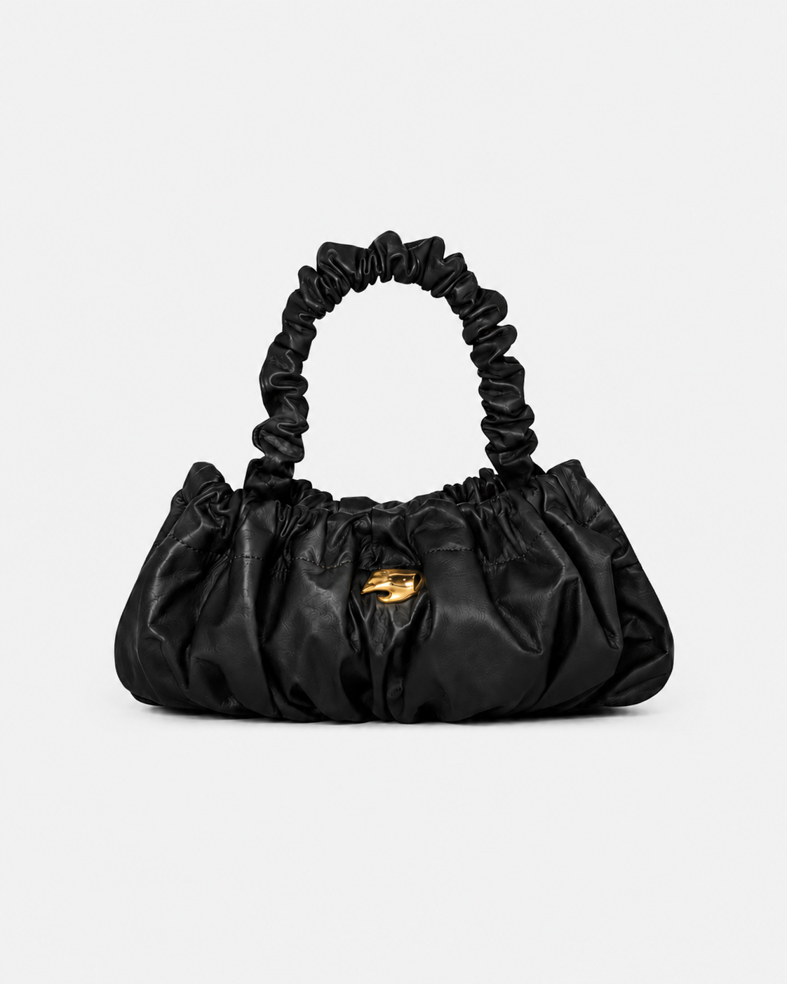 Pierre M Black Leather Bag