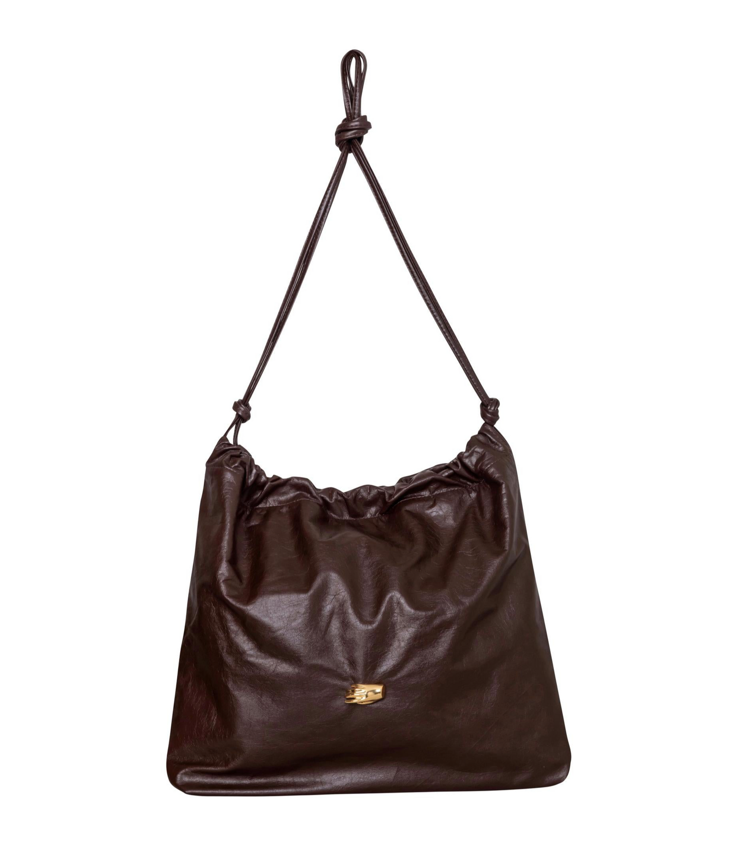 Le Sac G Chocolate Leather Bag