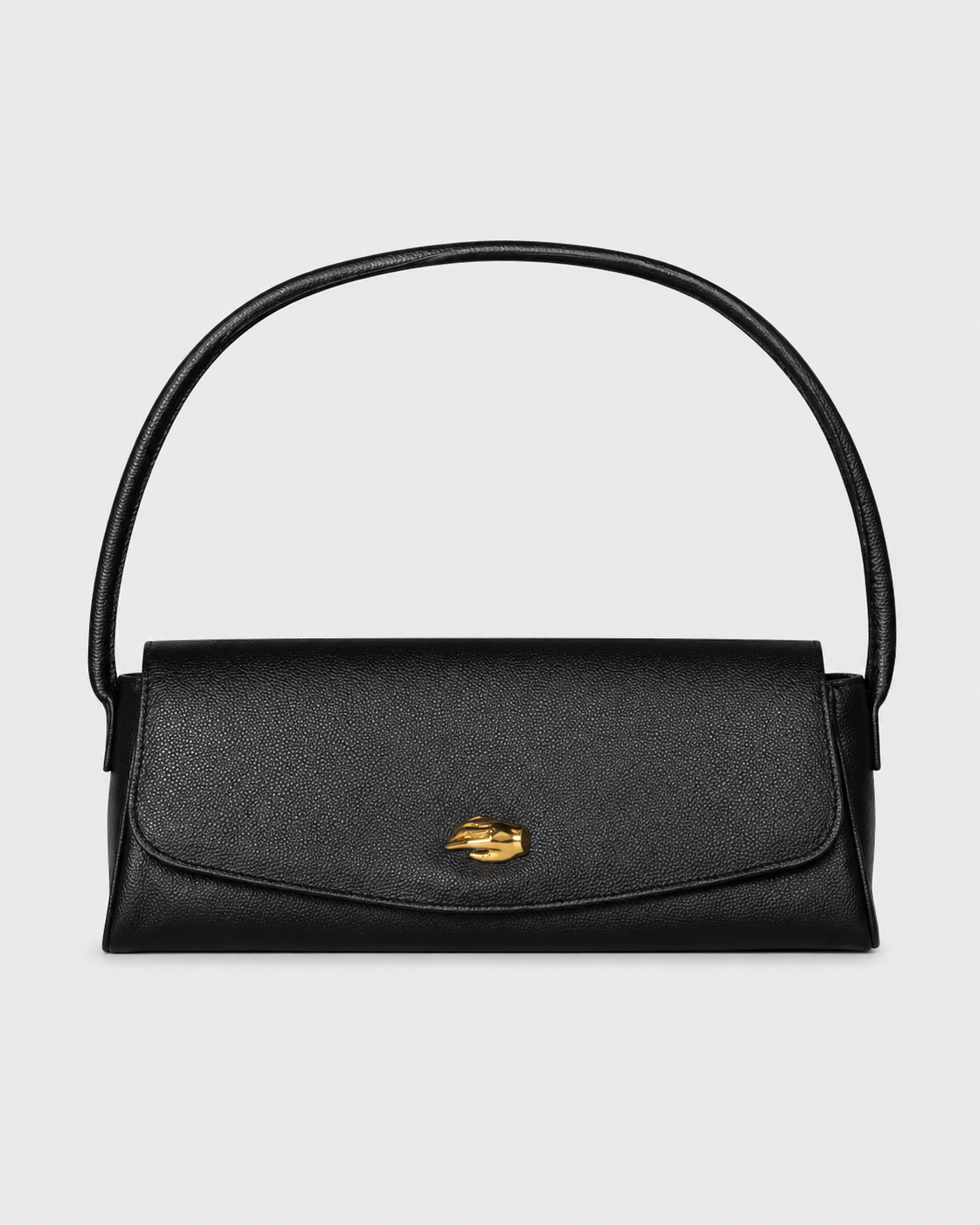 Cannoli M Chocolate Leather Bag
