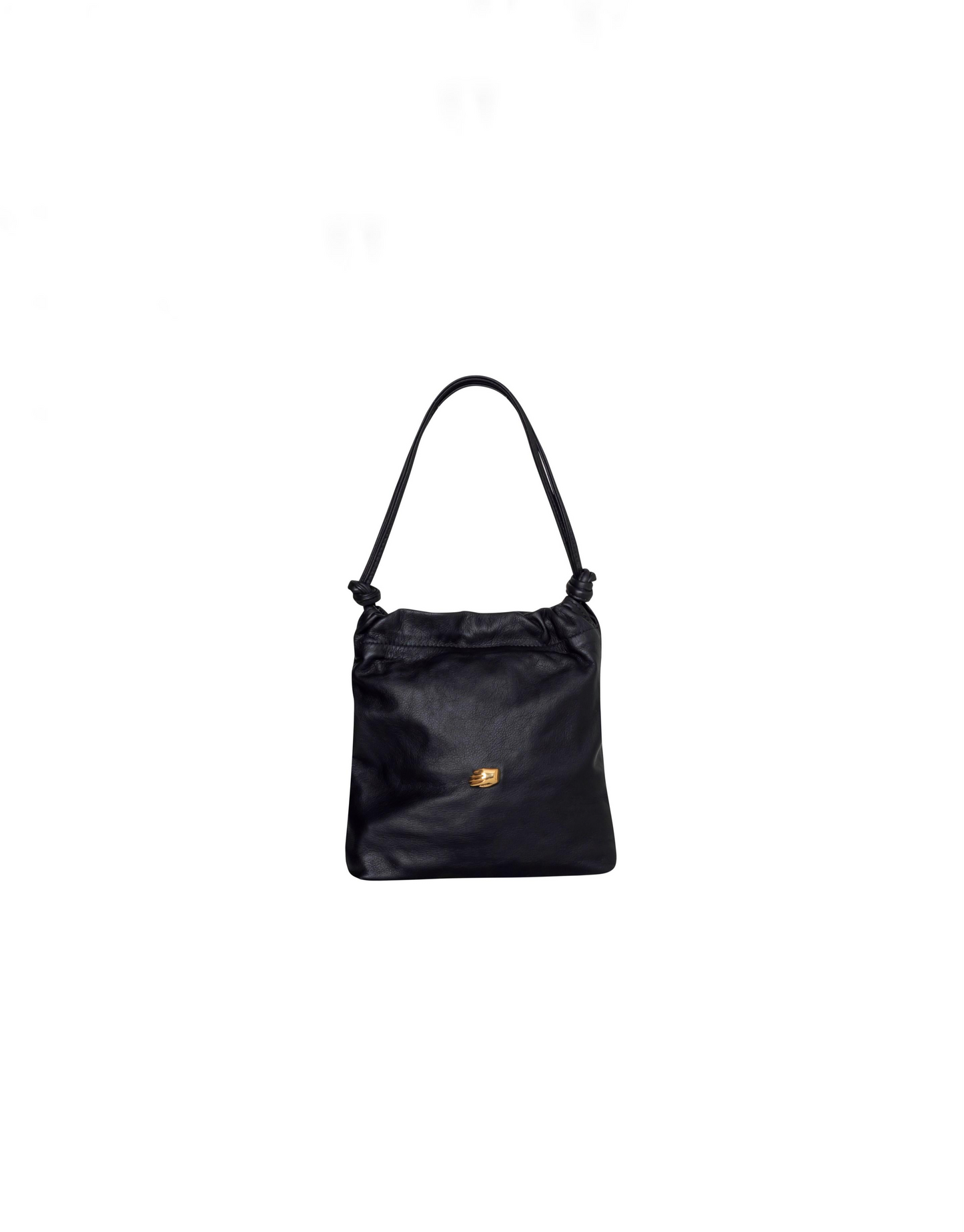 Le Sac Petite Black Leather Bag