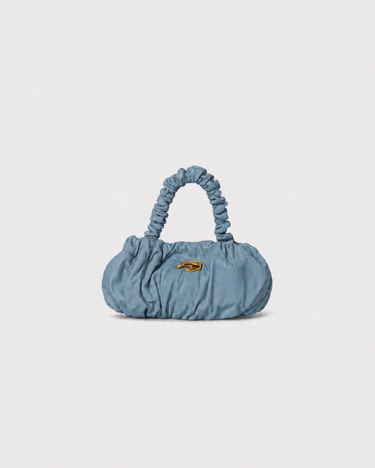 Pierre Petite Blue Leather Bag