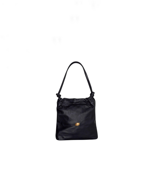 Le Sac Petite Black Leather Bag