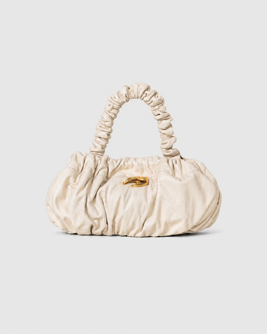 Pierre M Cream Leather Bag