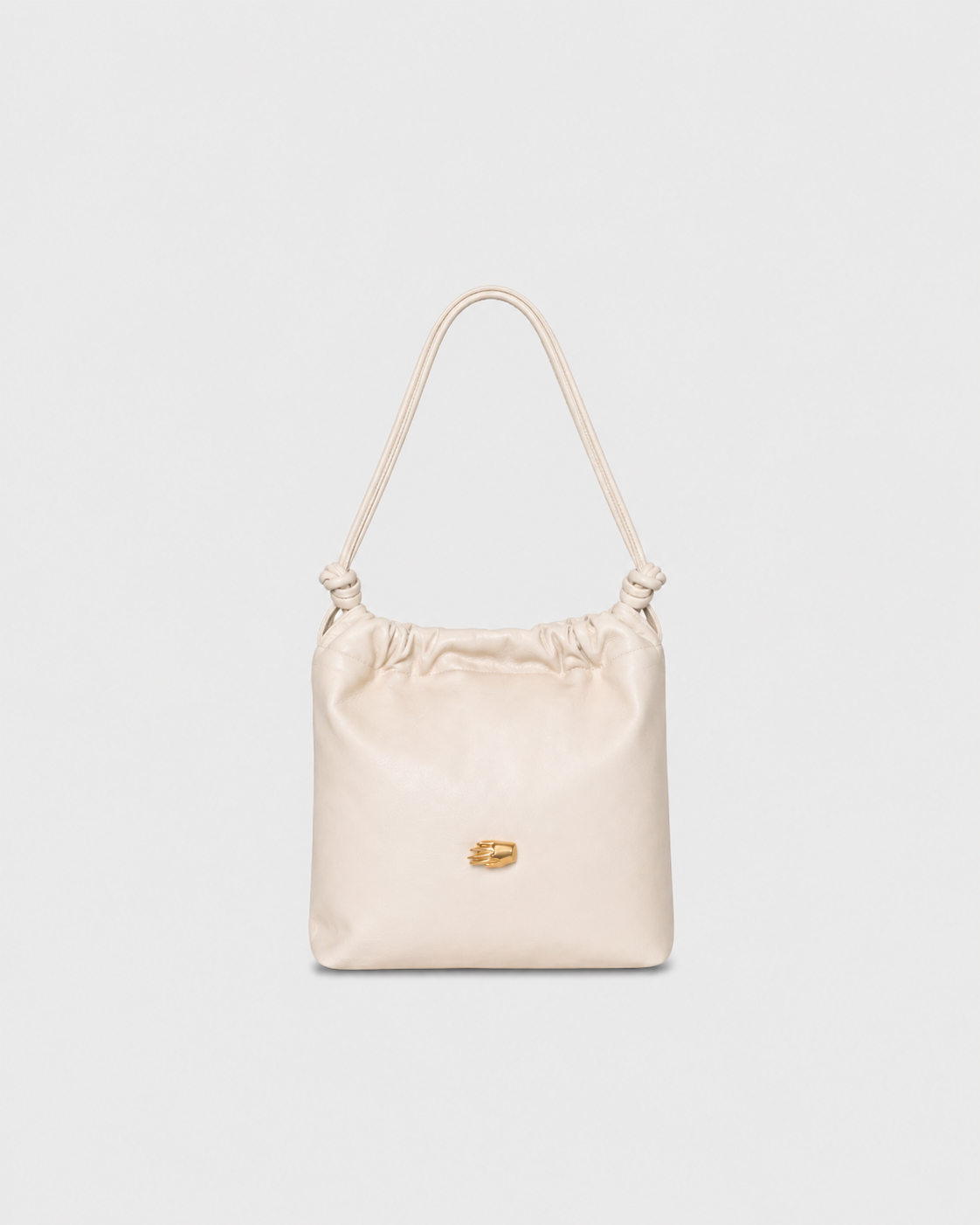 Le Sac Petite Beige Leather Bag