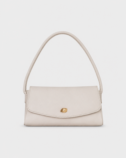 Cannoli S Cream Leather Bag