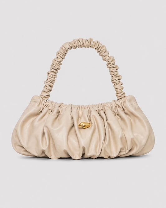Pierre G Cream Leather Bag