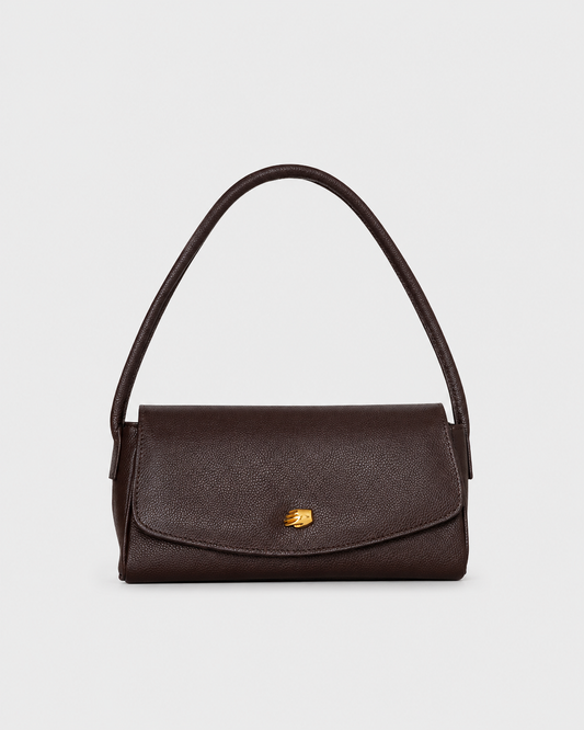 Cannoli S Chocolate Leather Bag