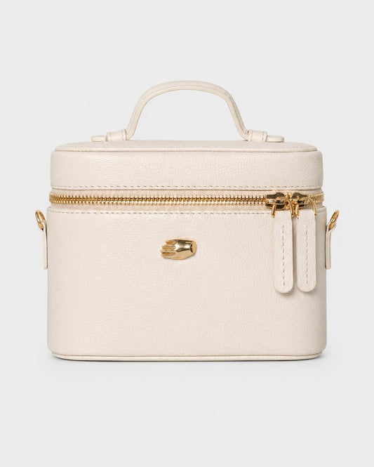 Petite Voyager Cream Leather Bag