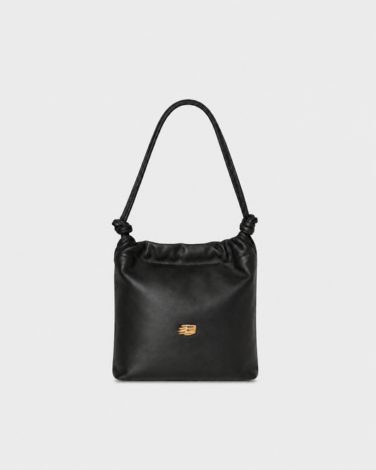 Le Sac Petite Black Leather Bag