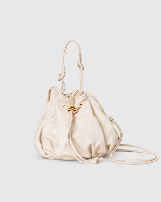 Alpha Cream Leather Bag