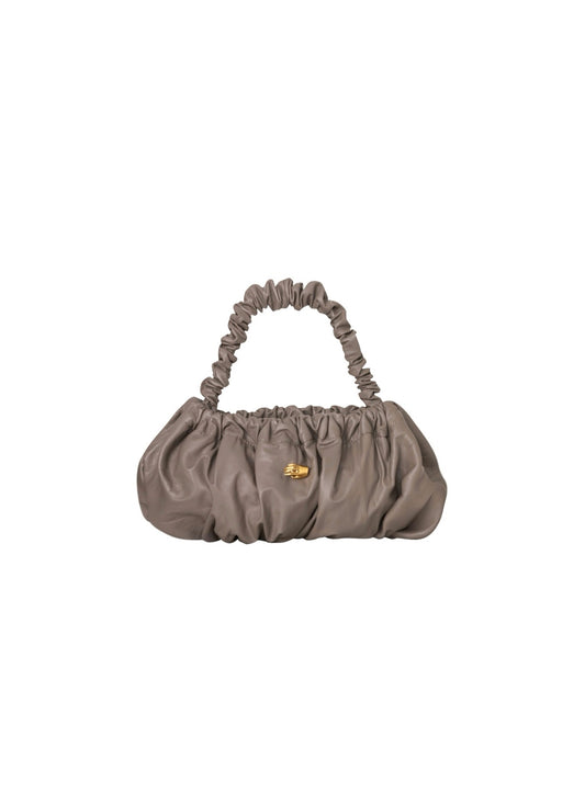 Pierre M Taupe Leather Bag