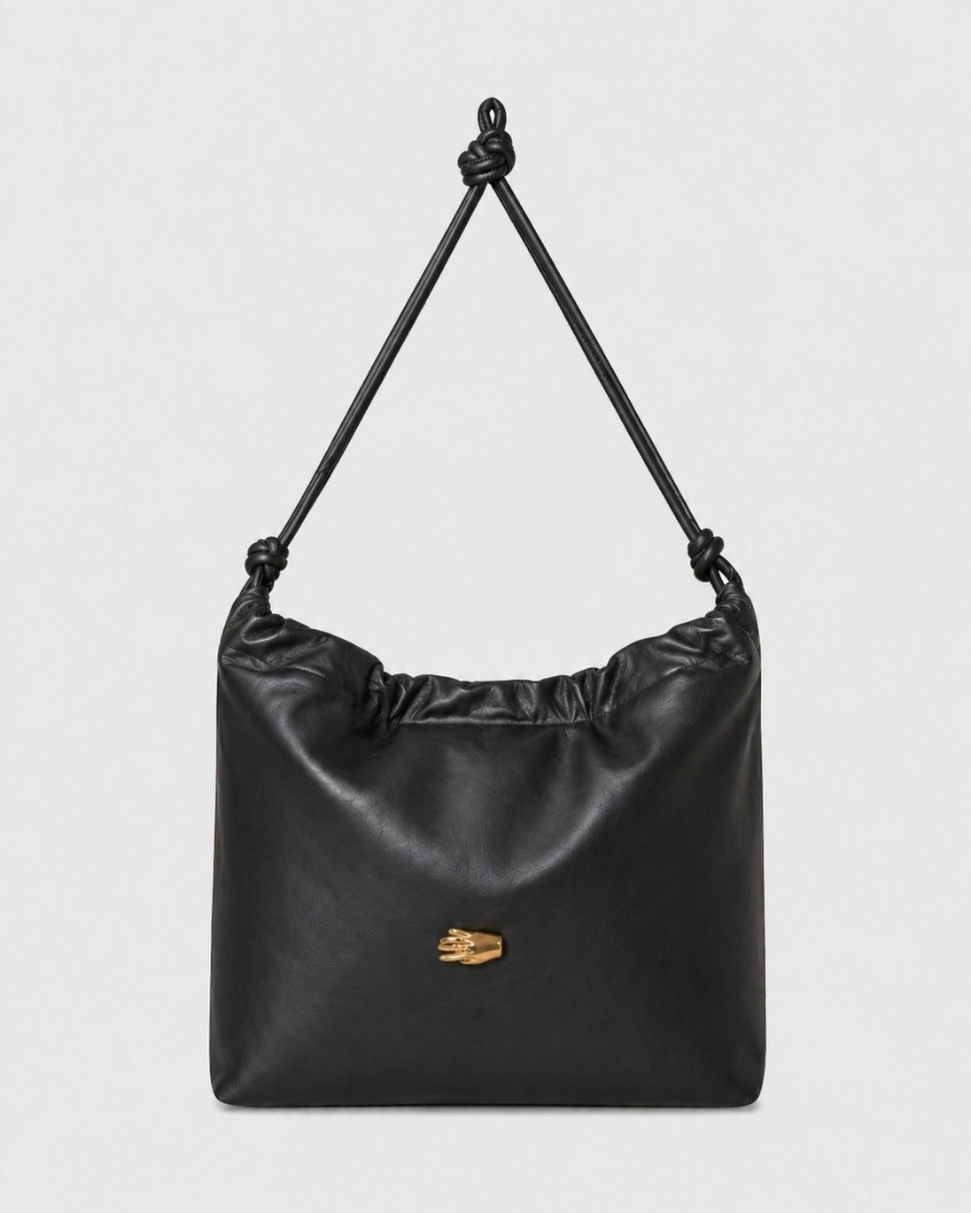 Le Sac M Black Leather Bag
