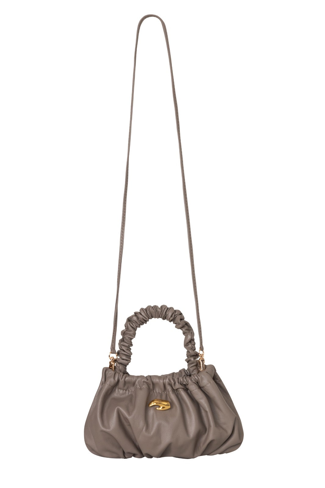 Petite Pierre Taupe Leather Bag