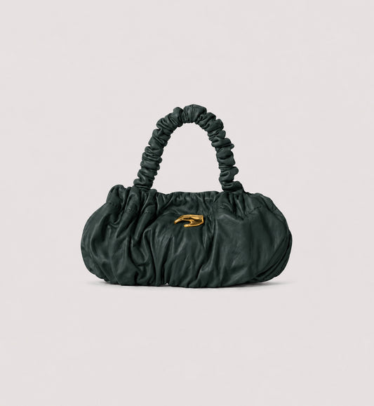 Petite Pierre Bottle Green Leather Bag