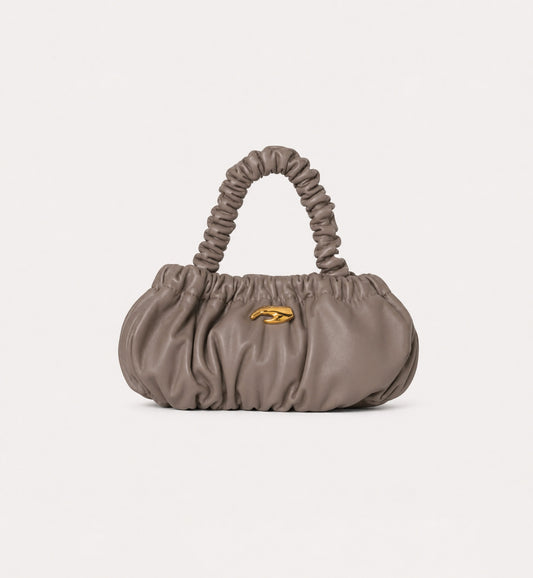 Petite Pierre Taupe Leather Bag