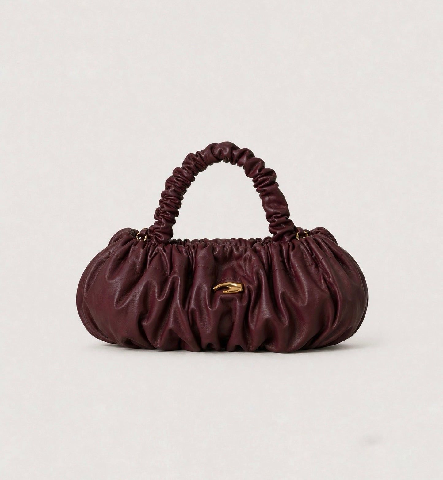Pierre M Burgundy Leather Bag