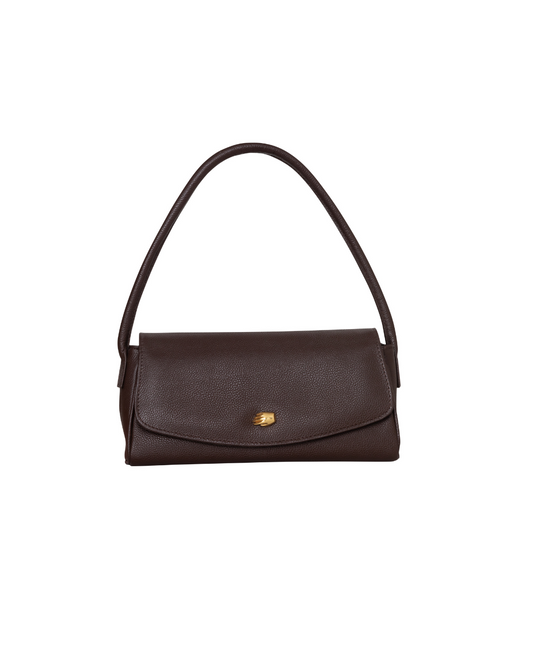Cannoli S Chocolate Leather Bag